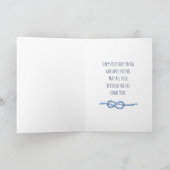 ピンクのアンカーとロープと貝殻の誕生日 カード (内部)