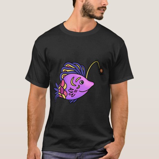 ピンクのアンコウ Tシャツ (正面)