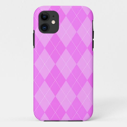 ピンクのアーガイル柄のな穹窖のiPhone 5のやっとそこに場合 Case-Mate iPhoneケース (裏面)