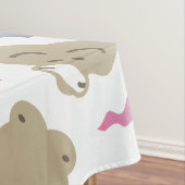 ピンクのイエティのテーブルクロス テーブルクロス (インサイチュ)