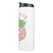 ピンクのイチゴクラシック牛Tシャツ タンブラー (回転右)