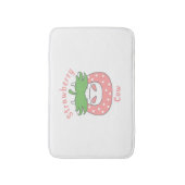 ピンクのイチゴクラシック牛Tシャツ バスマット (正面縦)