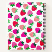 ピンクのイチゴ畑サマーベーカリー果実 ノートブック (裏面)