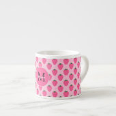 ピンクのイチゴ、かわいい子供たち エスプレッソカップ (正面右)