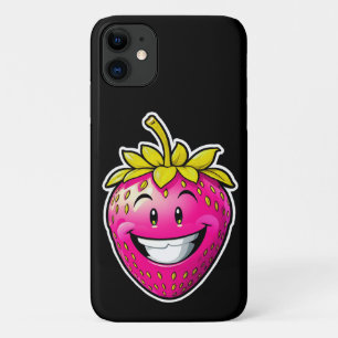 ピンクのイチゴ iPhone 11 ケース