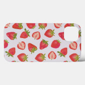 ピンクのイチゴiPhoneケース Case-Mate iPhoneケース (裏面 (横))