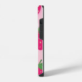 ピンクのイチゴiPhone 14ケース iPhoneケース (左側面)