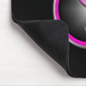 ピンクのインおよびヤン マウスパッド (コーナー)