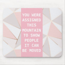 ピンクのインスピレーションのマウスパッド