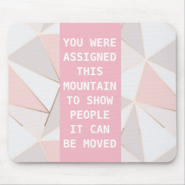 ピンクのインスピレーションのマウスパッド マウスパッド