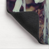 ピンクのインディアンパイプ野生の花きのこ自然 マウスパッド (コーナー)