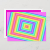 ピンクのインフィニティ ポストカード (正面/裏面)