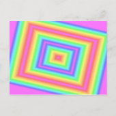 ピンクのインフィニティ ポストカード (正面)