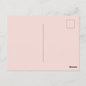 ピンクのイースターのひよこ ポストカード (裏面)