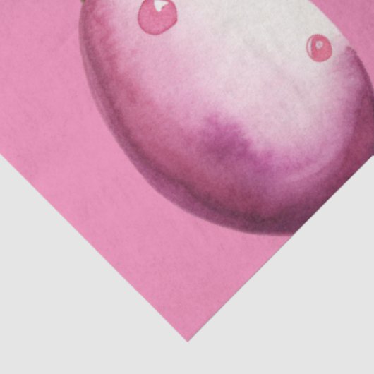 ピンクのイースターエッグと金ゴールドの文字列 薄葉紙 (詳細)