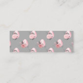 ピンクのイースターエッグスデリケートガーリー春 スキニー名刺 (裏面)