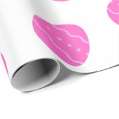 ピンクのイースターエッグパターンラッピング紙 ラッピングペーパー (ロールコーナー)