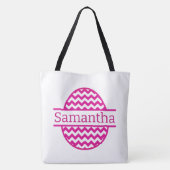 ピンクのイースターエッグ トートバッグ (裏面)