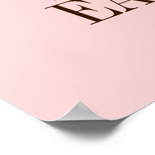 ピンクのイースターバニーと卵のハッピーイースターポスター ポスター (角)