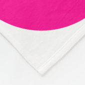 ピンクのイースターバニーブランケット フリースブランケット (角)