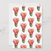 ピンクのイーハウ ウェスタン ロデオカウガール 誕生日 招待状 (裏面)