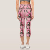 ピンクのウィッグを持つロバ カプリレギンス (裏面)