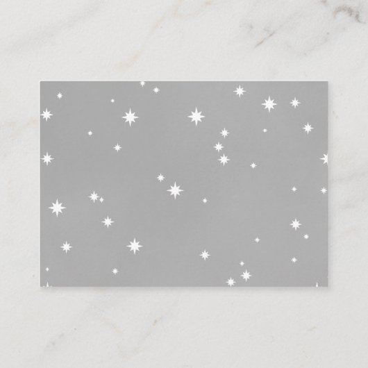 ピンクのウィッシングウェル挿入カー結婚ド/シャワー エンクロージャーカード (裏面)