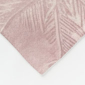 ピンクのウィンターウッドランドモダンベビー フリースブランケット (角)