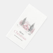 ピンクのウィンターコテージ クリスマス (コーナー)