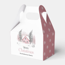 ピンクのウィンターコテージ クリスマス フェイバーボックス