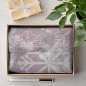 ピンクのウィンターシグランジリーズデザイン7 薄葉紙 (ギフト)