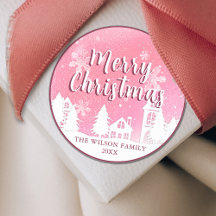 ピンクのウィンターワンダーランド メリークリスマス クラシックR