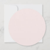 ピンクのウェディングシャワーのお礼のカード サンキューカード (裏面)