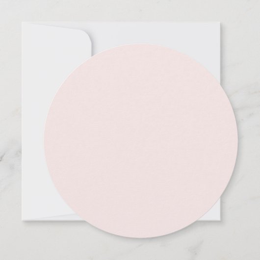 ピンクのウェディングシャワーの感謝カード サンキューカード (裏面)