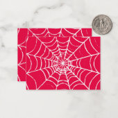 ピンクのウェブ ノートカード (正面/裏面インサイチュ)