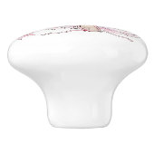 ピンクのウサギバレリーナ セラミックノブ (側面)