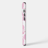 ピンクのウサギ模様 iPhoneケース (左側面)