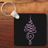 ピンクのウナロメ キーホルダー (正面)