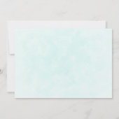 ピンクのウミガメお洒落&かわいい サンキューカード (裏面)