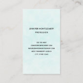 ピンクのウミガメお洒落&かわいい 名刺 (裏面)