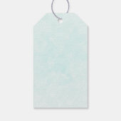 ピンクのウミガメ&お洒落かわいいパーティーありがとう ギフトタグ (裏面)