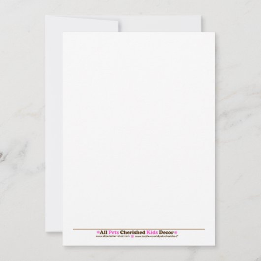 ピンクのウミガメ*写真*誕生日5 x 7 招待状 (裏面)