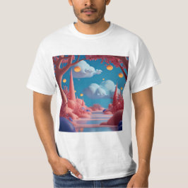 ピンクのエイリアンワールド Tシャツ