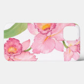 ピンクのエキゾチックな水彩画の花 Case-Mate iPhoneケース (裏面 (横))