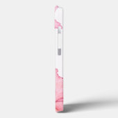 ピンクのエキゾチックな水彩画の花 Case-Mate iPhoneケース (裏面 / 左)