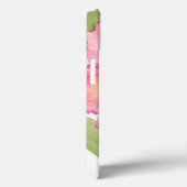 ピンクのエキゾチックな水彩画の花 Case-Mate iPhoneケース (裏面 / 右)