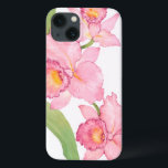 ピンクのエキゾチックな水彩画の花 iPhone 13ケース<br><div class="desc">ピンクのエキゾチックな水彩画によっては芸術家が開花します: ティムOToole</div>