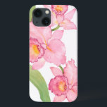 ピンクのエキゾチックな水彩画の花 iPhone 13ケース<br><div class="desc">ピンクのエキゾチックな水彩画によっては芸術家が開花します: ティムOToole</div>