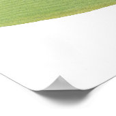 ピンクのエキゾチックな水色の花 ポスター (角)