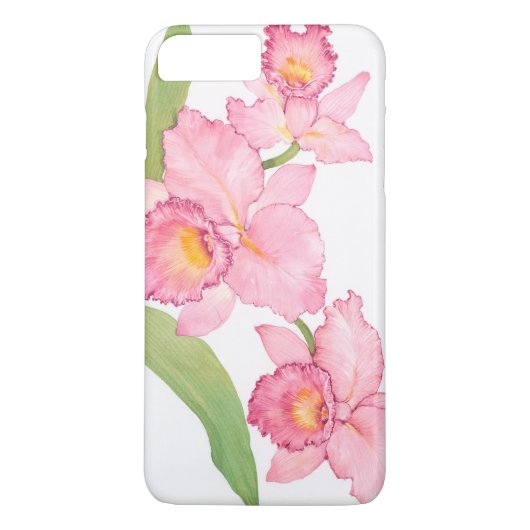 ピンクのエキゾチックな水色の花 Case-Mate iPhoneケース (裏面)